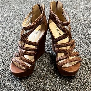 Torrid Tan Braided Wedge Sandals